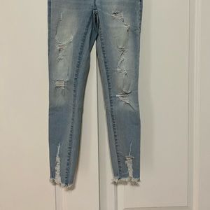 Missimo raw hem roped jegging
